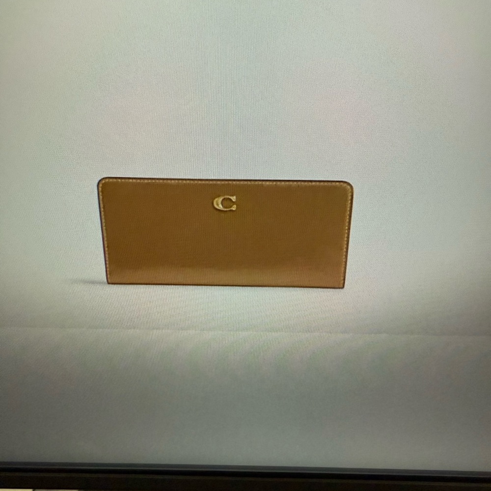 Coach Essential Slim Wallet in Brass/Honey Brown